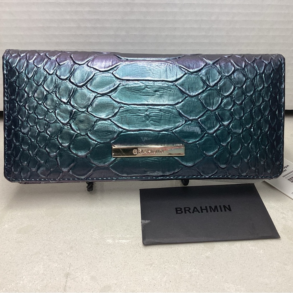 Brahmin Ady Wallet NWT in Electric Blue Ateague